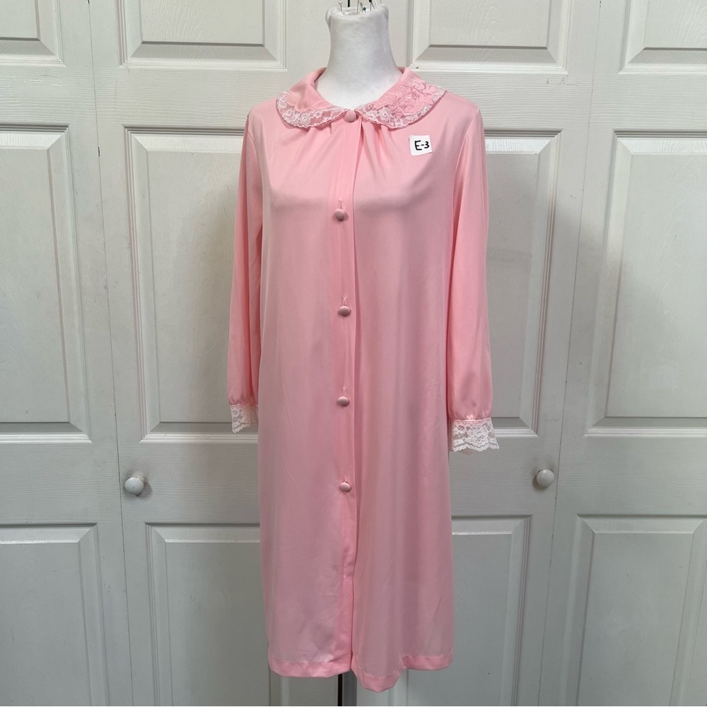60-s Gossard Artemis Pink Nylon Long Sleeve Ribe Size Small